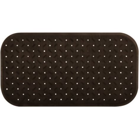 tapis Fond de baignoire antidérapant Caoutchouc CLASS 36x65cm Chocolat MSV