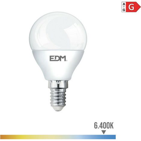 Ampoule Sphérique Led E14 5w 400lm 6400k Lumière Froide ø4,5x8cm