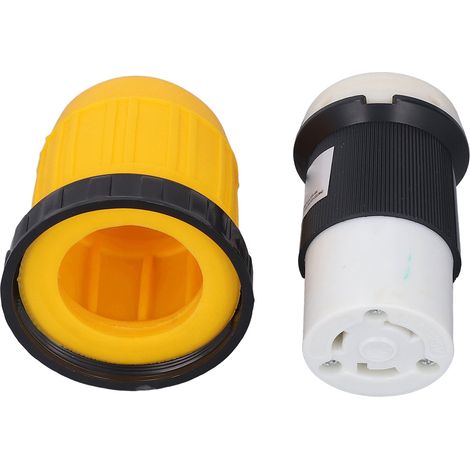 30A abschließbarer Stecker, isolierter Drehverriegelungsstecker, Sicherheits-Stromkabelabdeckung für Wohnmobile, wasserdicht und robust. (1/5)