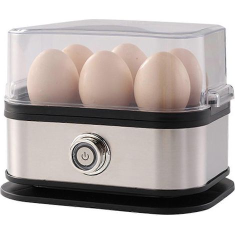 Électrique egg cooker avec auto shut off légume steamer 6 egg capacity alimentaire steamer pour maison cuisine eu prise (1/5)