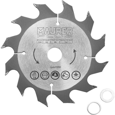 LAMA WIDIA LEGNO Ø150MM MAURER PLUS Z12F20/16