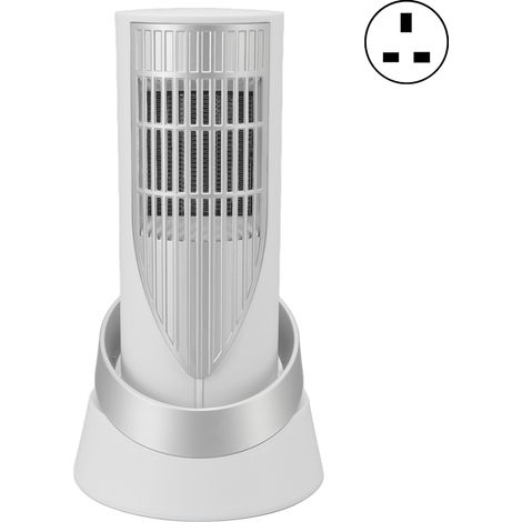 Radiateur Ventilateur Électrique 1200W, Protection Basculante, 2 Niveaux de Chauffage, Pour Chambre Bureau Intérieur, Prise UK 220V (1/4)