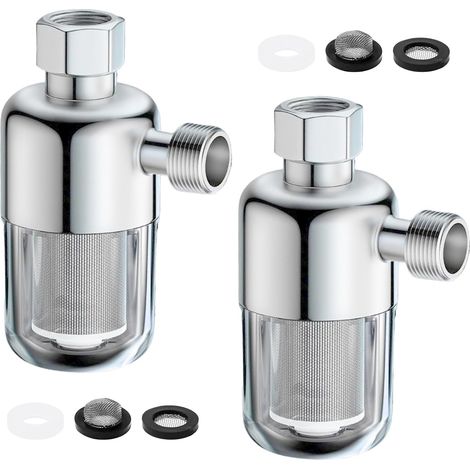 2 Pièces Filtre Douche 1/2 Pouce Anti Calcaire, Filtre à Eau Douche (1/5)