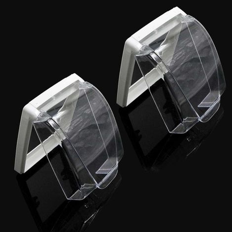 2 tappi anti splash presa interruttore a parete copre PC scatola di plastica per il Tipo di prese di passare 86, campanelli, cucina, bagno (1/5)