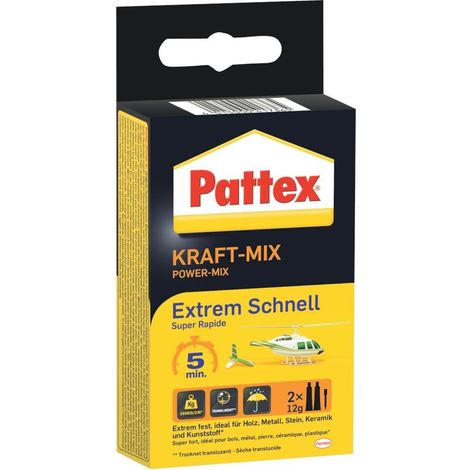Pattex 2K Epoxy Kraft Mix Extrem Schnell Tube 11ml PK6ST (1/5)