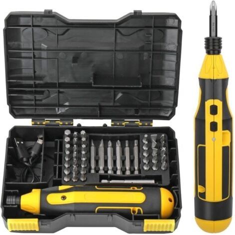 Tournevis électrique sans fil, outil de réparation de perceuse électrique rechargeable au lithium-ion 4V (1/5)