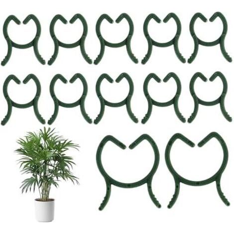 200 Pièces Clips de Support pour Plantes, Attaches Tomates et Plantes Grimpantes, Fixation Réutilisables en Plastique Durable, Légumes, Fruits, Fleurs, Tailles M L - (1/5)