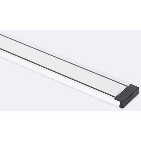 Carril Magnético 25mm SuperSlim Superficie 48V 1m Blanco / Blanco