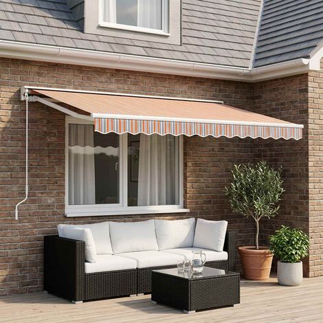 vidaXL Awning Replacement Fabric Multicolour 600x350 cm Polyester (1/5)