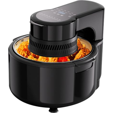 Friteuse sans huile Air Fryer 5L 1200W – Écran Tactile LED, 8 Programmes, Température 80-200°C,  Fenêtre d'observation transparente