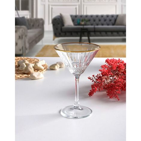 Pasabahce 440328 4er Pack Elysia Golden Touch Kelchglas/Martiniglas (1/3)