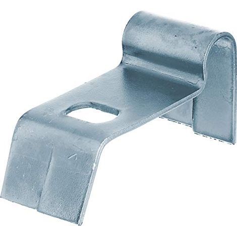 Alberts 137465 Placca da suolo, con foro oblungo, da annegare nel calcestruzzo, zincata gialla, 40 x 50 mm (1/2)