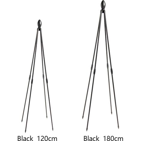 Il s'agit d'un support de jardinage/tuteur à fleurs à quatre coins emboîtables de 180 cm. Les poteaux sont composés de deux sections de 90 cm et doivent être assemblés par le client. (1/5)