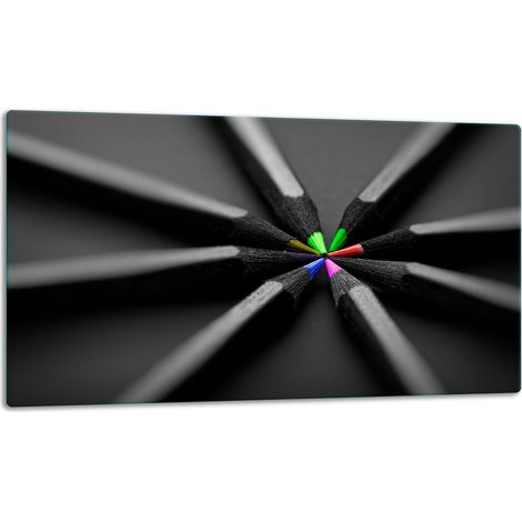 Tablero de corte de placa de vidrio 52x30 negro (1/5)
