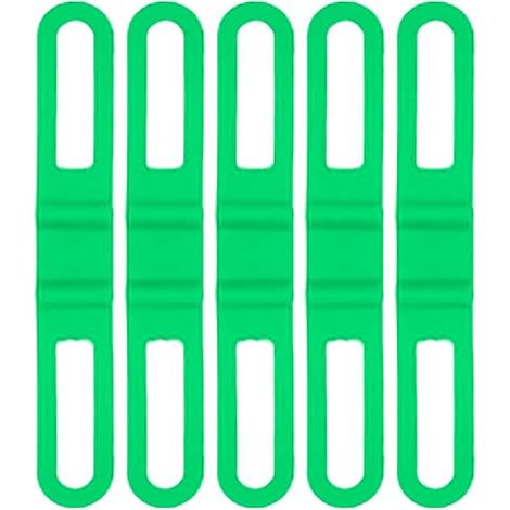 Lot de 5 bandes élastiques en silicone pour vélo, lampe de poche, support de remplacement pour éclairage de vélo