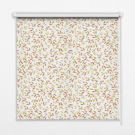 Tenda a Rullo Interna per Finestra - Tenda Filtrante Luce - Tenda Privacy - Tenda Decorativa Rettangolare - Rullo per Interni - (140 cm x 140 cm) - Foglie che cadono (1/5)