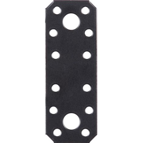 Placa de montaje de acero negro de 155 x 40 mm ALBERTS ALBERTS