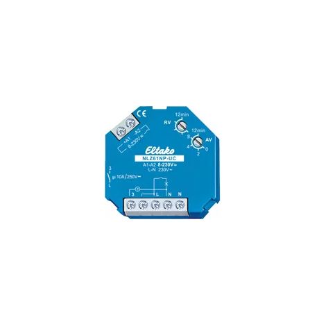 Eltako 61100704 NLZ61NP-UC Nachlaufschalter 230 V/AC 1 St. Zeitbereich: 0.1 - 14400 s 1 Schließer (1/2)