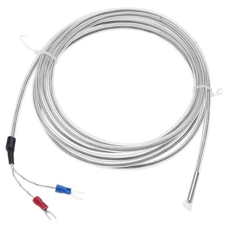 Thermocouple Type K Capteur de Température 2 Fils Résistant à l'Eau et à l'Usure Réponse Rapide 0.5s pour Fonderie et Applications Industrielles (1/5)