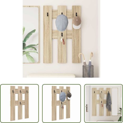 Wandmontage - Wandmontierter nachttisch Sonoma-Eiche 65 x 3 x 100 cm (1/5)