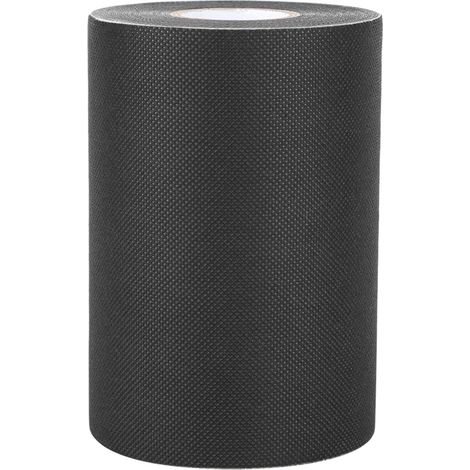 Bande Adhésive pour Gazon Synthétique 15 cm x 10 m, Auto-Adhésive, Résistante aux UV, pour Joints de Pelouse Artificielle, Pose Facile en Extérieur (Noire) (1/5)