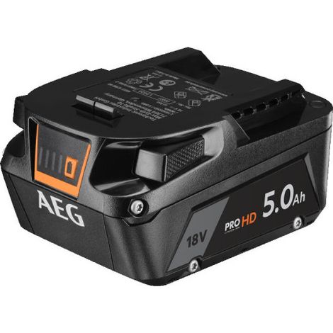 Batterie originale 18V 5Ah li-ion – Compatible avec outils AEG depuis 2007 – Témoin de charge – Poids 720g