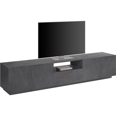 Mobile TV 2 Ante 1 Cassetto 220x43x46 cm Vega Ardesia (1/4)
