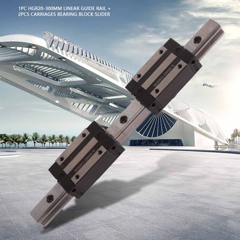 1 rail de guidage linéaire HGR20-300 mm (1/5)