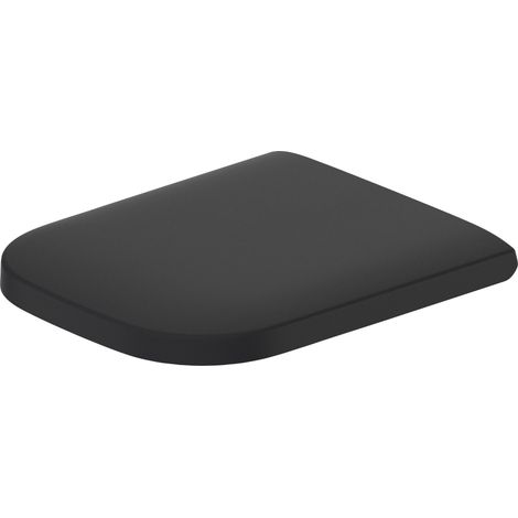 Duravit – Abattant WC anthracite mat en Duroplast – Fixation invisible – Dimensions 359x430x43 mm – 64591300