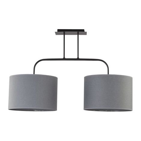 Suspension Nowodvorski ALICE grise tissu 95cm 2xE27