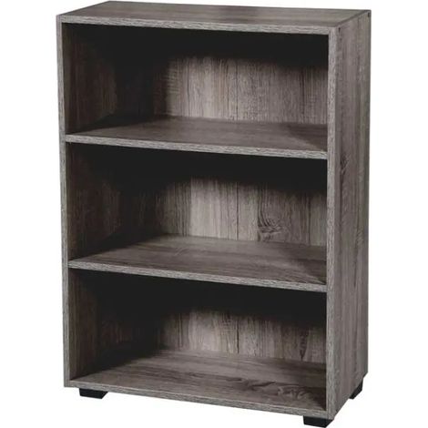 Estantería Gaia 62 x 24 x 80 cm en wenge con 3 estantes abiertos