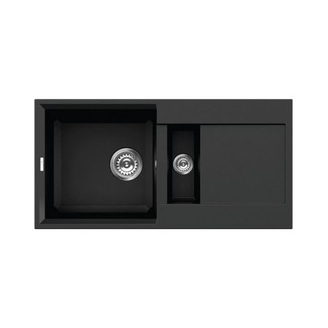 Lavello Elleci da incasso Easy 425 Granitek 40 Nero Full Black LGY42540 (1/3)