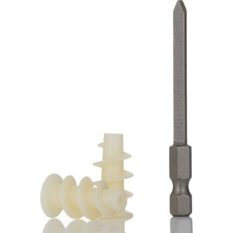 Fixation murale RS PRO Plastique ( Prix pour 1 Kit )