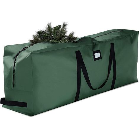 Décorations de saison Sac De Rangement pour Sapin De Noël,Résistant à La Déchirure avec Poignée,Limperméable,Anti-UV,Robuste Tissu Oxford 600D Housse De Rangement pour Le Sapin Noël,165x38x74cm GROOFO (1/5)