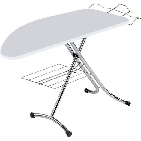 Asse da Stiro Confort Profi 125x48 cm con Supporto per Caldaia Estraibile e Ripiano In Acciaio