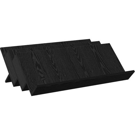 Maison Exclusive - Scaffale per riviste Rovere Nero 90 x 53 x 28,5 cm