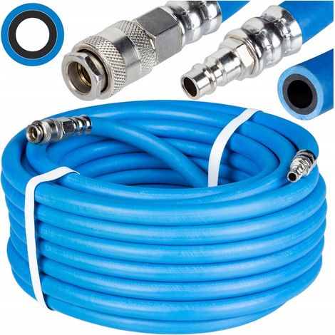 Tubo pneumatico 15 m in gomma a doppio strato, tubo per compressore 15 m resistente e durevole