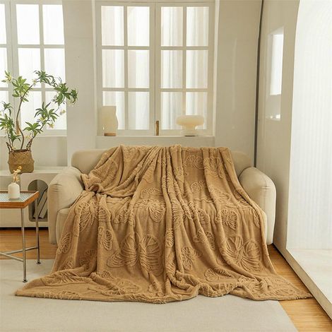 Couverture - Coton - Légère Respirante - 70 x 100 cm - Pour Sieste Canapé Voiture - 1 Pièce (1/5)