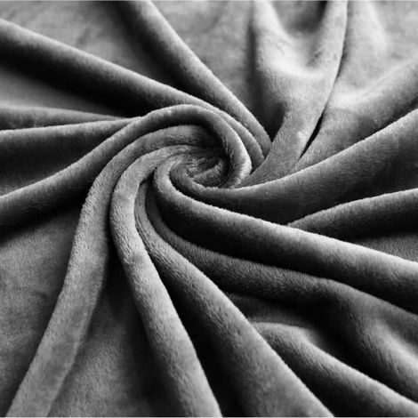 Jeté de Canapé Couverture Chaude et Douce (Gris, 100x140cm) (1/4)