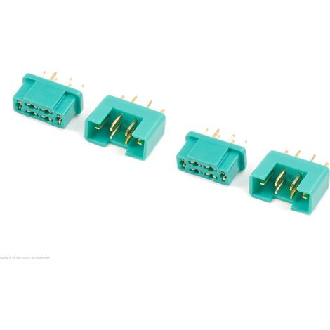 Revtec - Connector - MPX - Gold Plated - Male + Female - 2 pairs