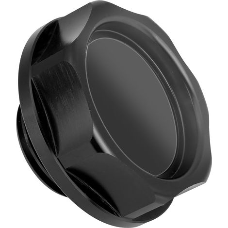 Bouchon de remplissage d'huile/bouchon de réservoir de carburant moteur en alliage d'aluminium pour automobile (noir) (1/5)