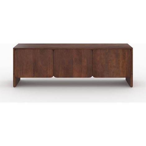 Meuble TV en bois de manguier 3 portes 150 cm - ACHILLE