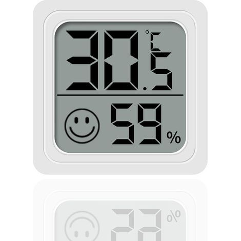 Stück Hygrometer für Zuhause, Babyzimmer, trockene und feuchte Umgebungen, Kühlung und Heizung, Autothermometer, Temperatur- und Feuchtigkeitsmessung, einfaches elektronisches Mini-Hygrometer