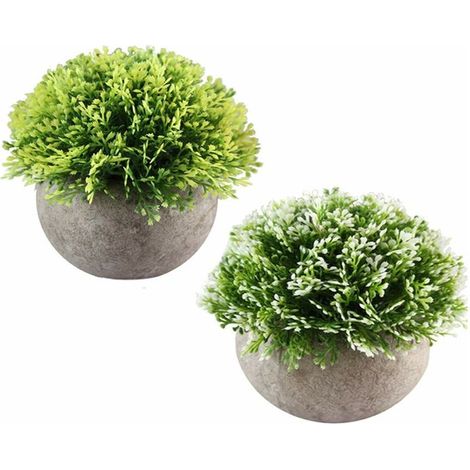 Mini Plantes Succulentes Artificielles avec Pot Plante Décorative pour Maison, Jardin, Cuisine, Mariage l'intérieur et l'extérieur (1/4)