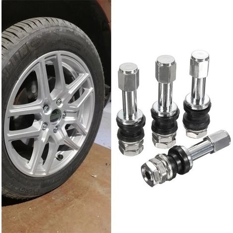 4 valvole TR48E, 48 mm, alesaggio 11,5 mm, per auto/moto (1/5)