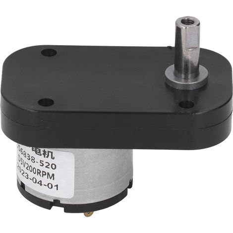 Moteur à courant continu 5 V 200 tr/min à engrenages, haute conductivité, faible dégagement de chaleur, autobloquant, pour l'électronique d'automatisation (1/5)