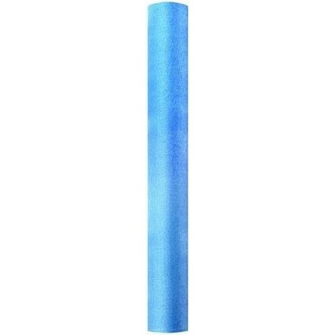 Rotolo nastro organza celeste decorazioni natalizie addobbi per albero di natale cm 72X500 (1/5)