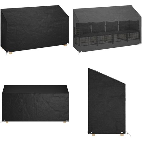 Housse de banc de jardin 12 œillets 210x70x70/88cm polyéthylène - Housses De Meubles D'extérieur - Housse De Banc De Jardin - Protection Mobilier Extérieur - Imperméable - Anti Uv - Home & Living
