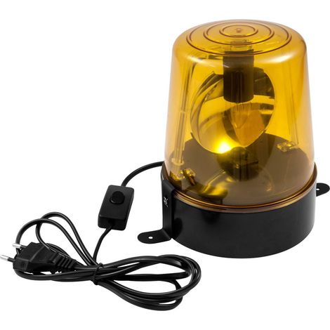 [NEUWERTIG] B-Ware Eurolite Polizeilicht LED Rundumleuchte Gelb E14 1-flammig 200x180mm kompakt (1/2)