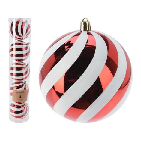 BOLA NAVIDAD 10CM 5PZ